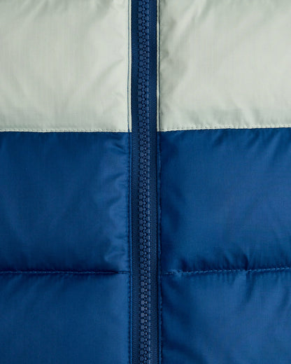 Lightweight Down Puffer Vest - 6 / Blue Colorblock