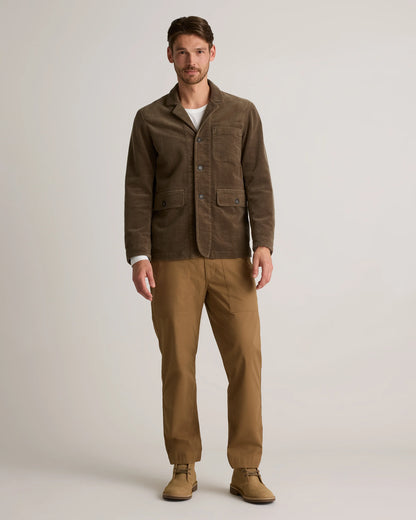 Organic Stretch Corduroy Chore Jacket - S / Seaweed