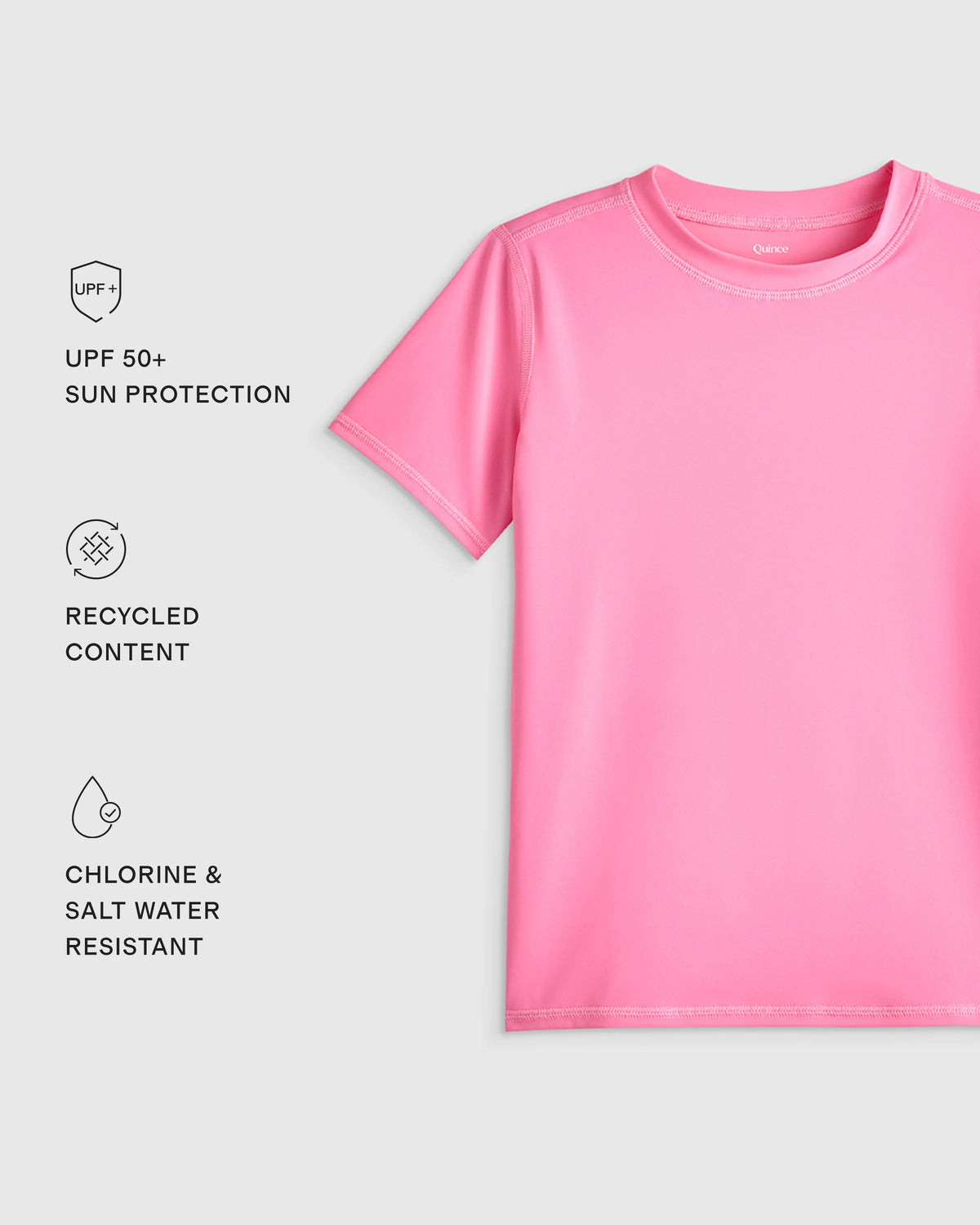 Short Sleeve Rash Guard Top - 6 / Coral Orange