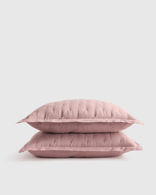 European Linen Dream Sham Set - Standard / Dusty Olive