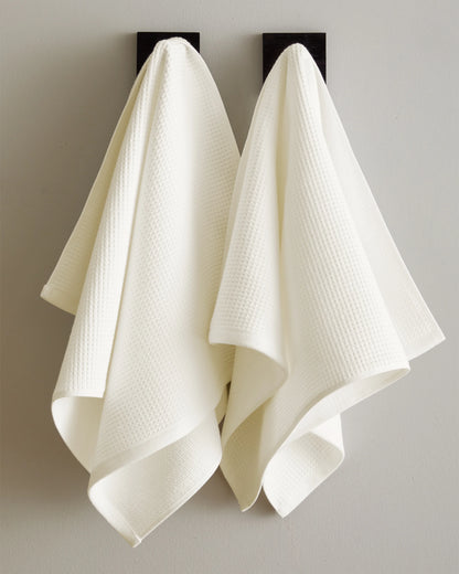 Turkish Waffle Terry Bath Towel Bundle - One Size / White
