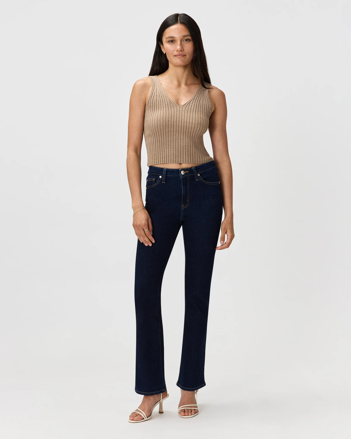 Bella Stretch Kick Flare Jeans - 24 / Deep Rinse