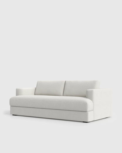 Sierra Curved Arm Sofa in Performance Boucle - 7ft / Linen