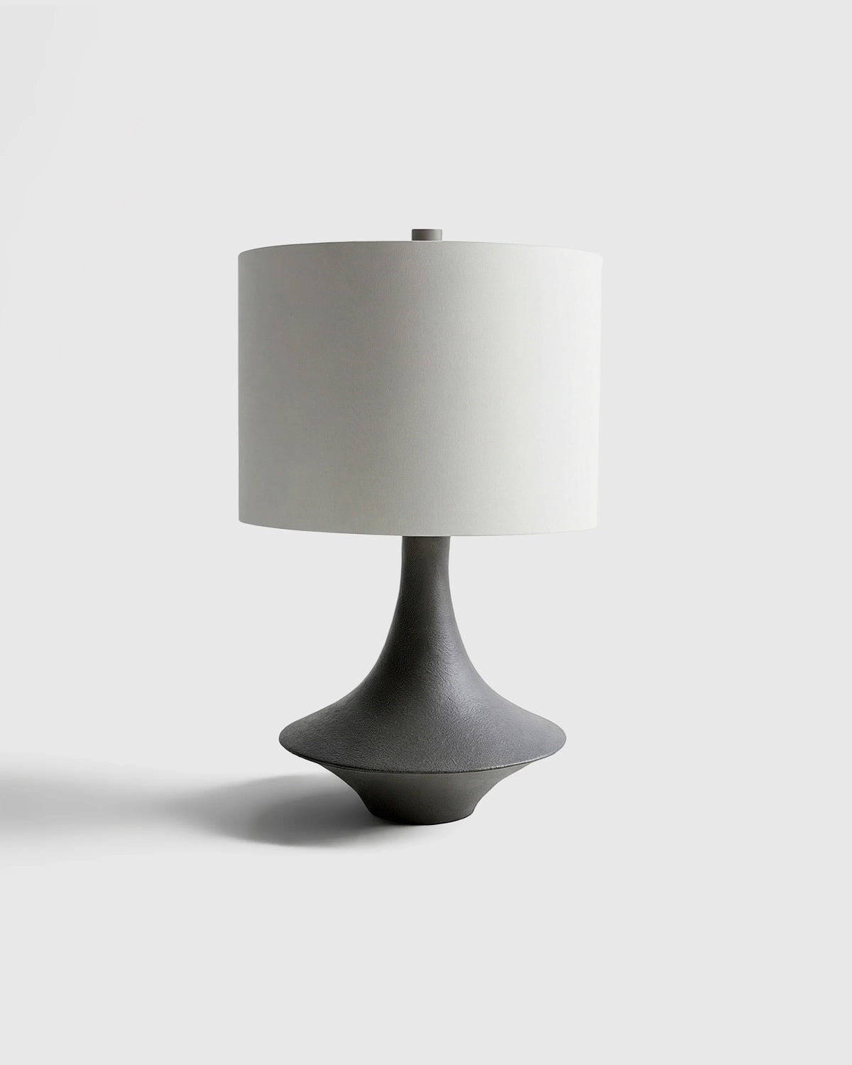 Sculptural Resin Table Lamp - One Size / Speckled White
