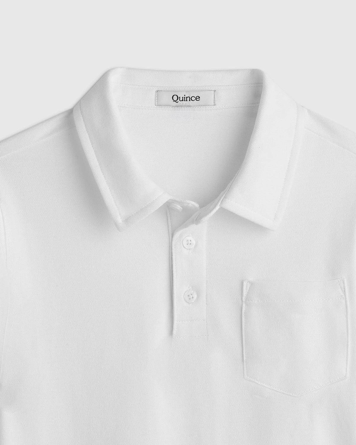 Organic Cotton Short Sleeve Pique Polo - 6 / White