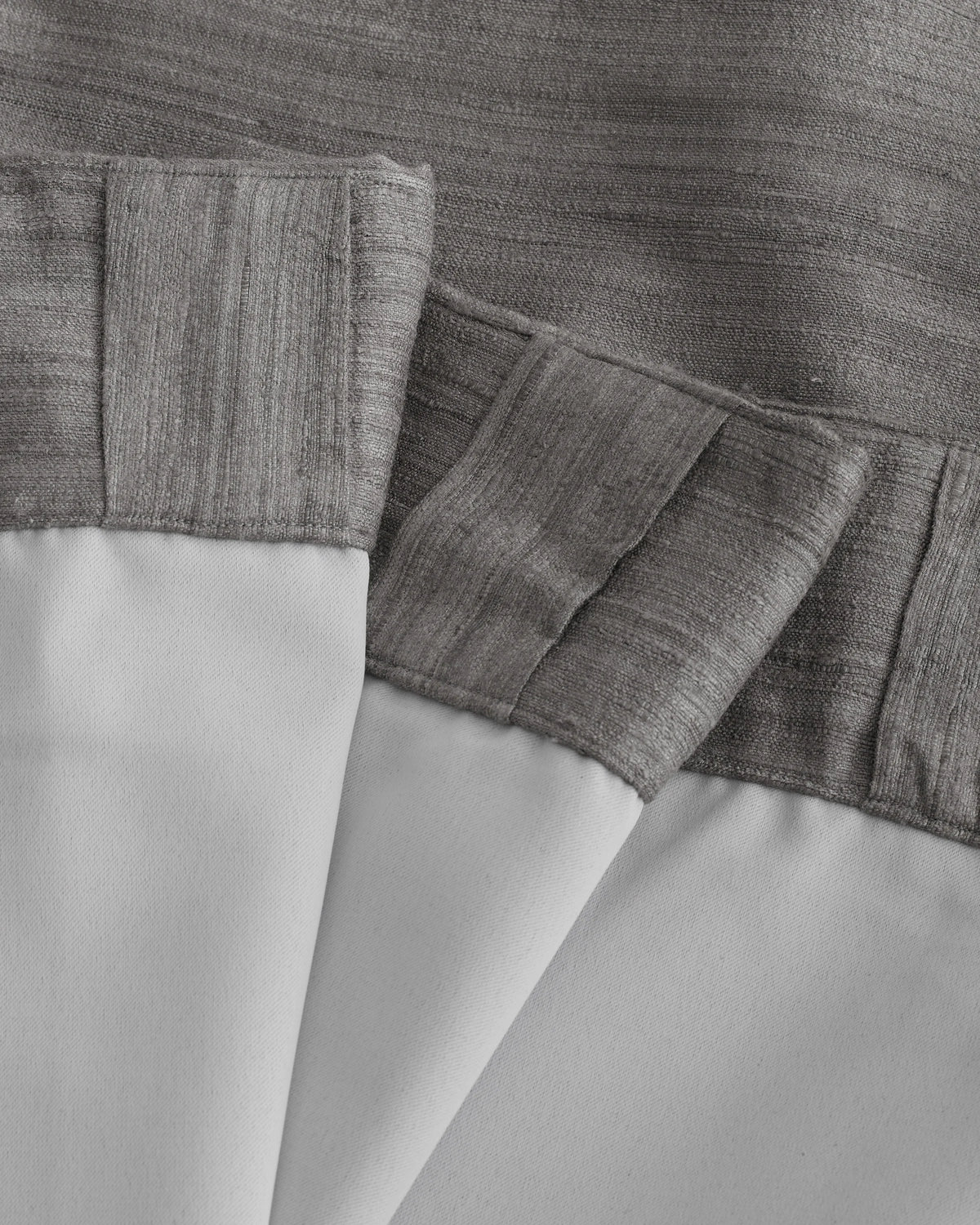 Raw Silk Room Darkening Curtain - Single Panel - 48x84 / Ivory