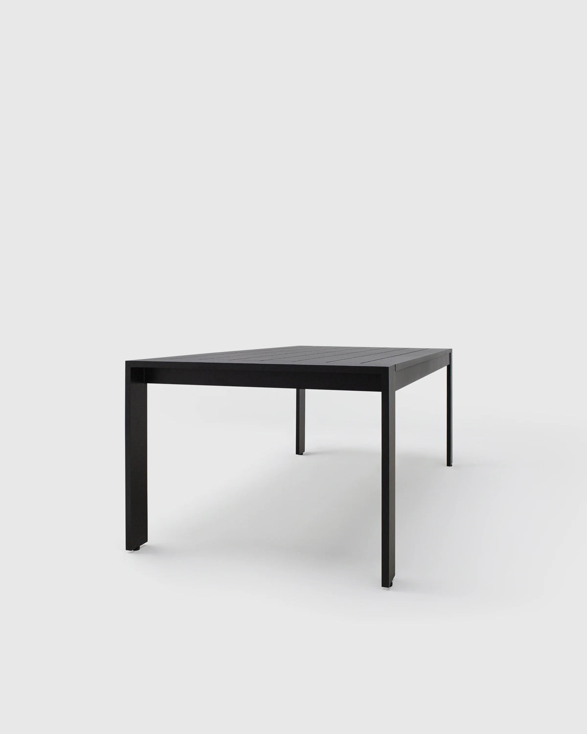 Linear Aluminum Outdoor Dining Table - 72" / Dark Charcoal