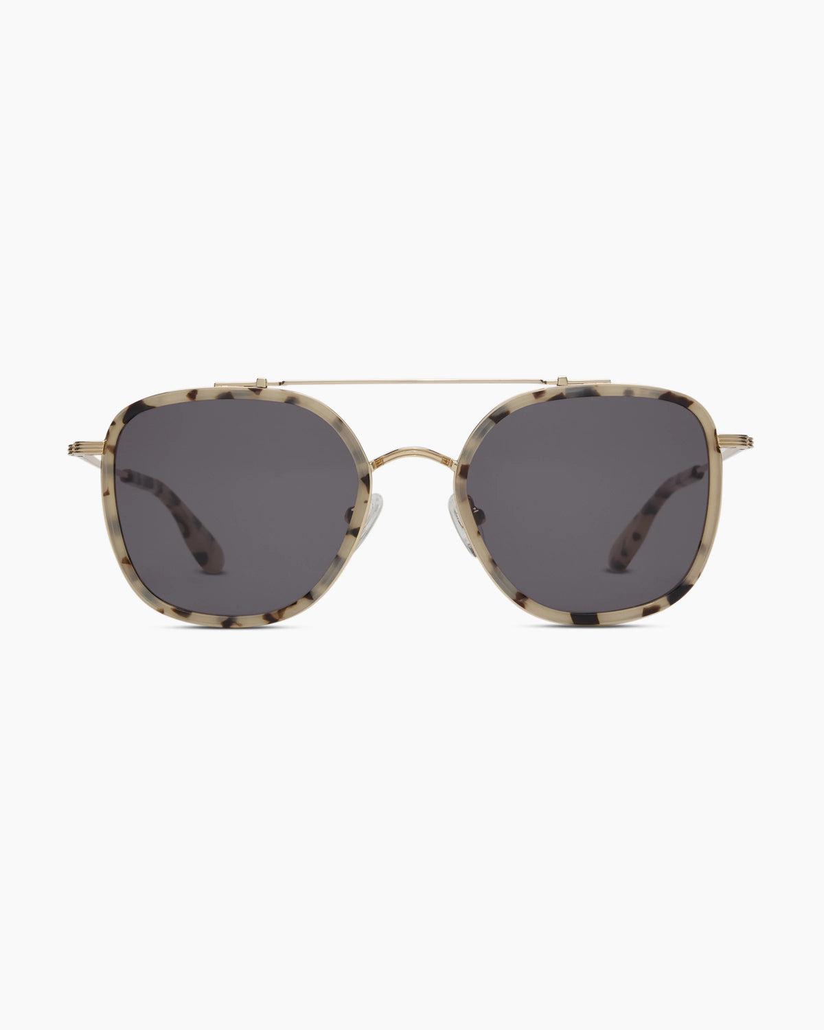 Rio Polarized Stainless Steel Sunglasses - One Size / Gold/Fawn Tortoise with Green lens