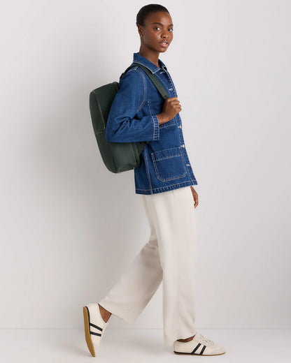 Voyage Nylon Slim Travel Backpack - One Size / Dark Green