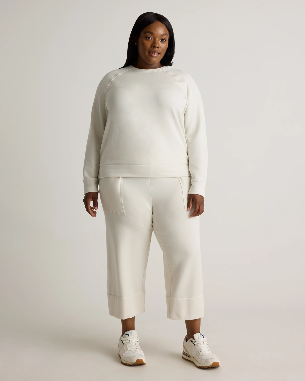 SuperSoft Fleece Crew - 1X / Dried Fig