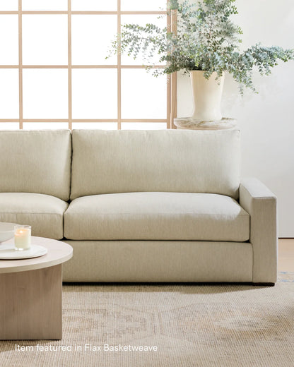 Stillman Sofa in Performance Basketweave - 7ft / Flax
