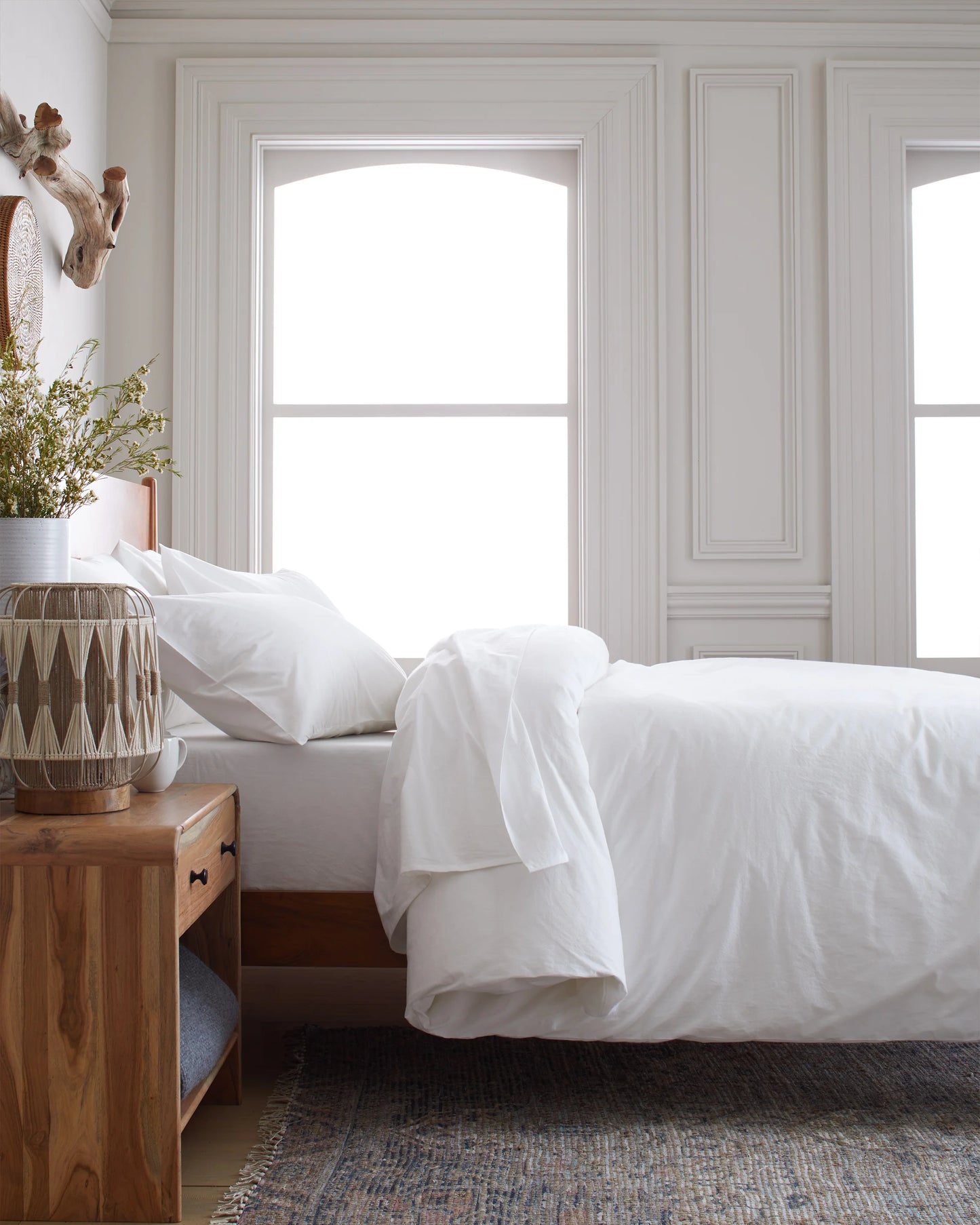 Organic Brushed Cotton Duvet Cover - Twin / Toffee