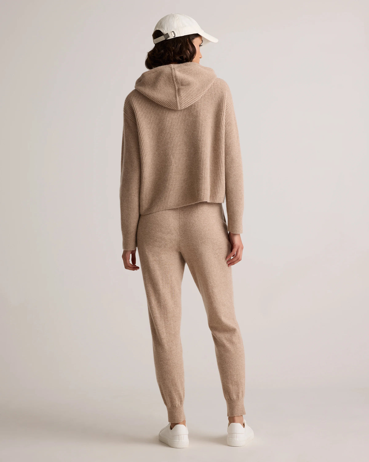Mongolian Cashmere Fisherman Pullover Hoodie - XS / Heather Grey