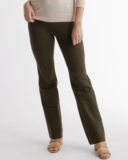 Ultra-Stretch Ponte Bootcut Pants - XS / Roasted Pecan