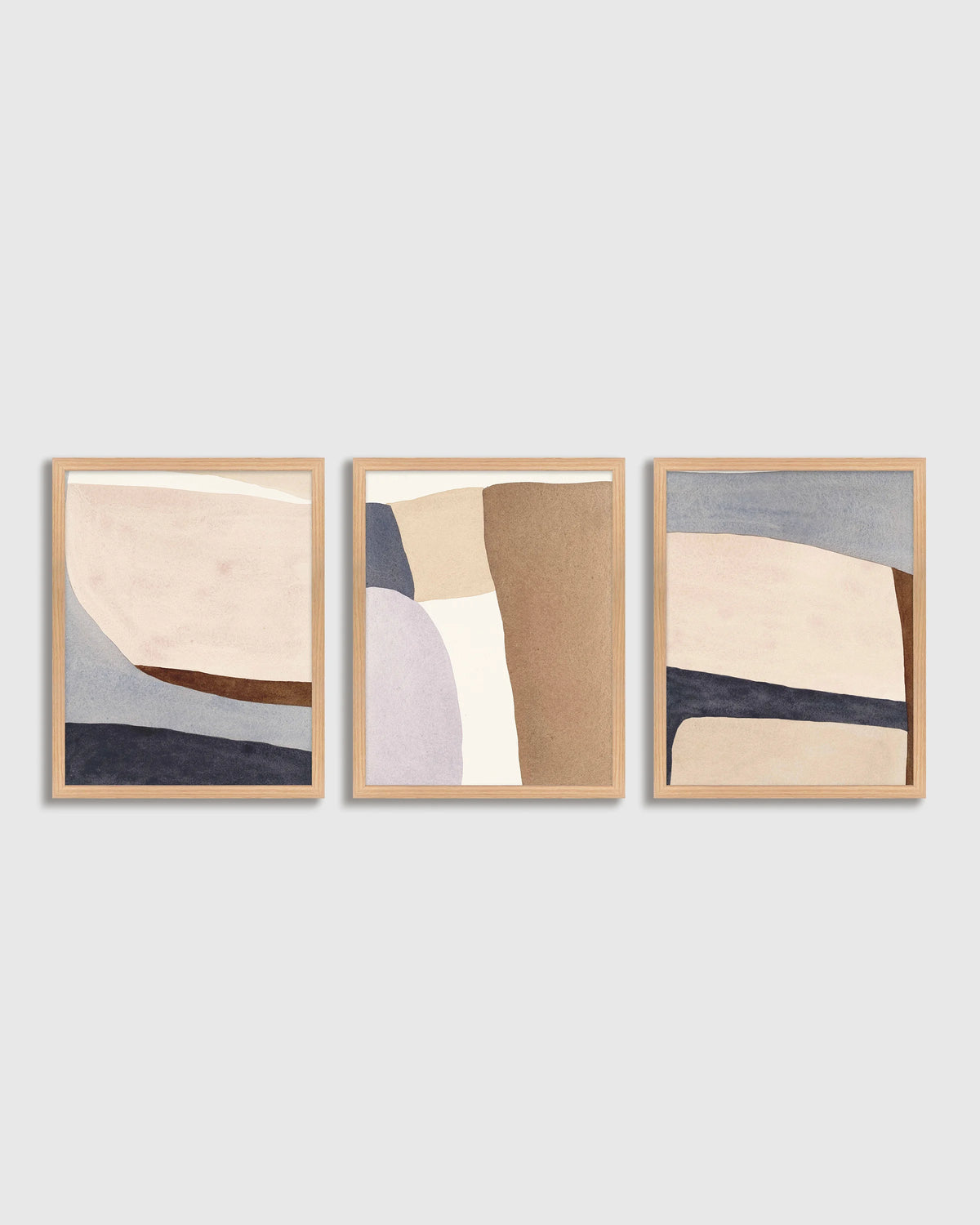 Tripartite by Julia Balfour (Set of 3) - 17.25"x21.25" / Black
