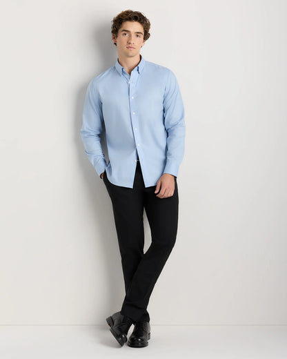 Supima Cotton-Tencel Everyday Shirt - S / Blue Gingham