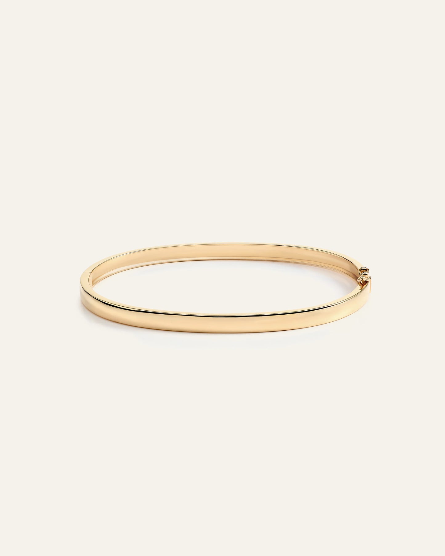 14K Gold Bold Bangle - 6" / Yellow Gold
