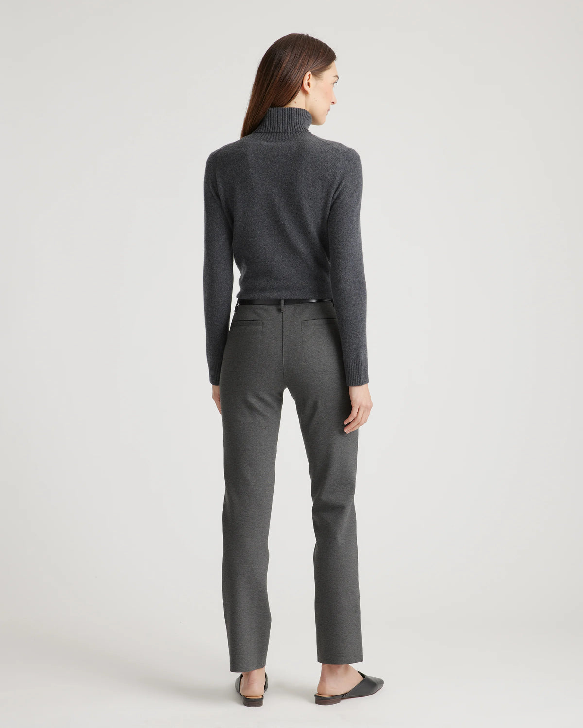 Ultra-Stretch Ponte Straight Leg 4-Pocket Pants - XS / Olive