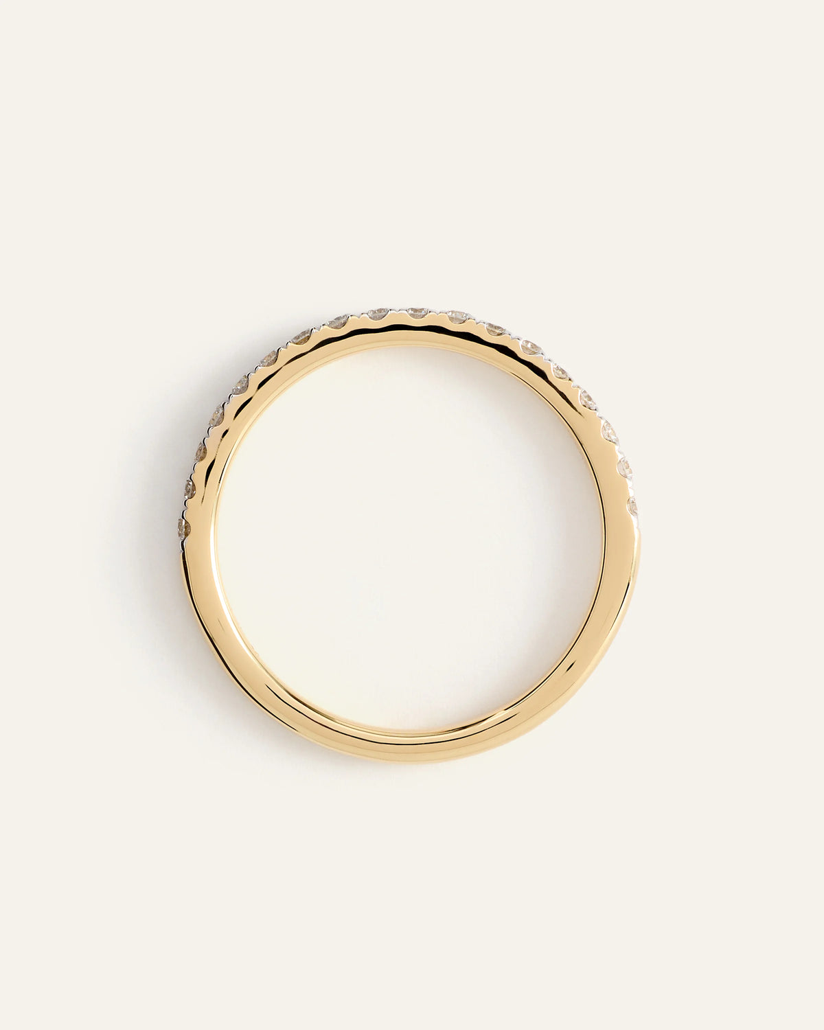 Lab Grown Diamond Pave Band - 4 / Yellow Gold