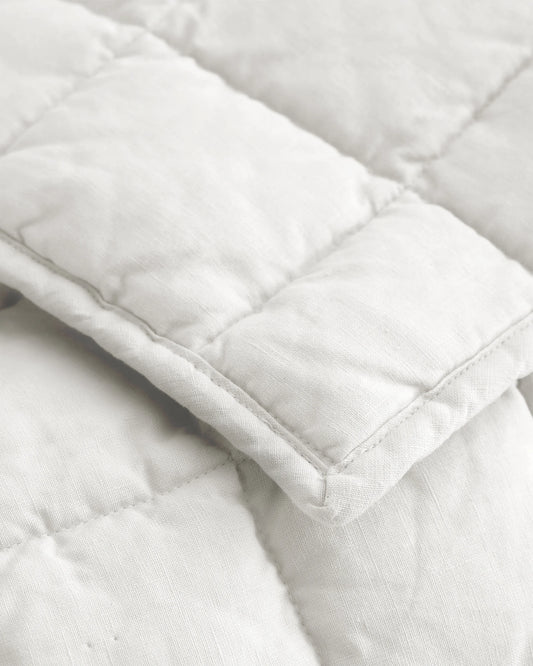 European Linen Toddler Quilt - One Size / Mist