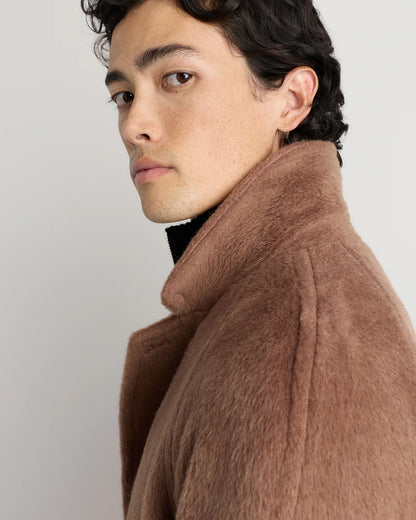 Alpaca-Wool Overcoat - S / Rustic Brown