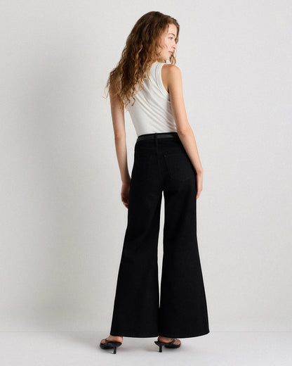 Bella Stretch Palazzo Jeans - 24 / Frosted Blue