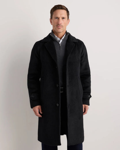 Alpaca-Wool Overcoat - S / Rustic Brown