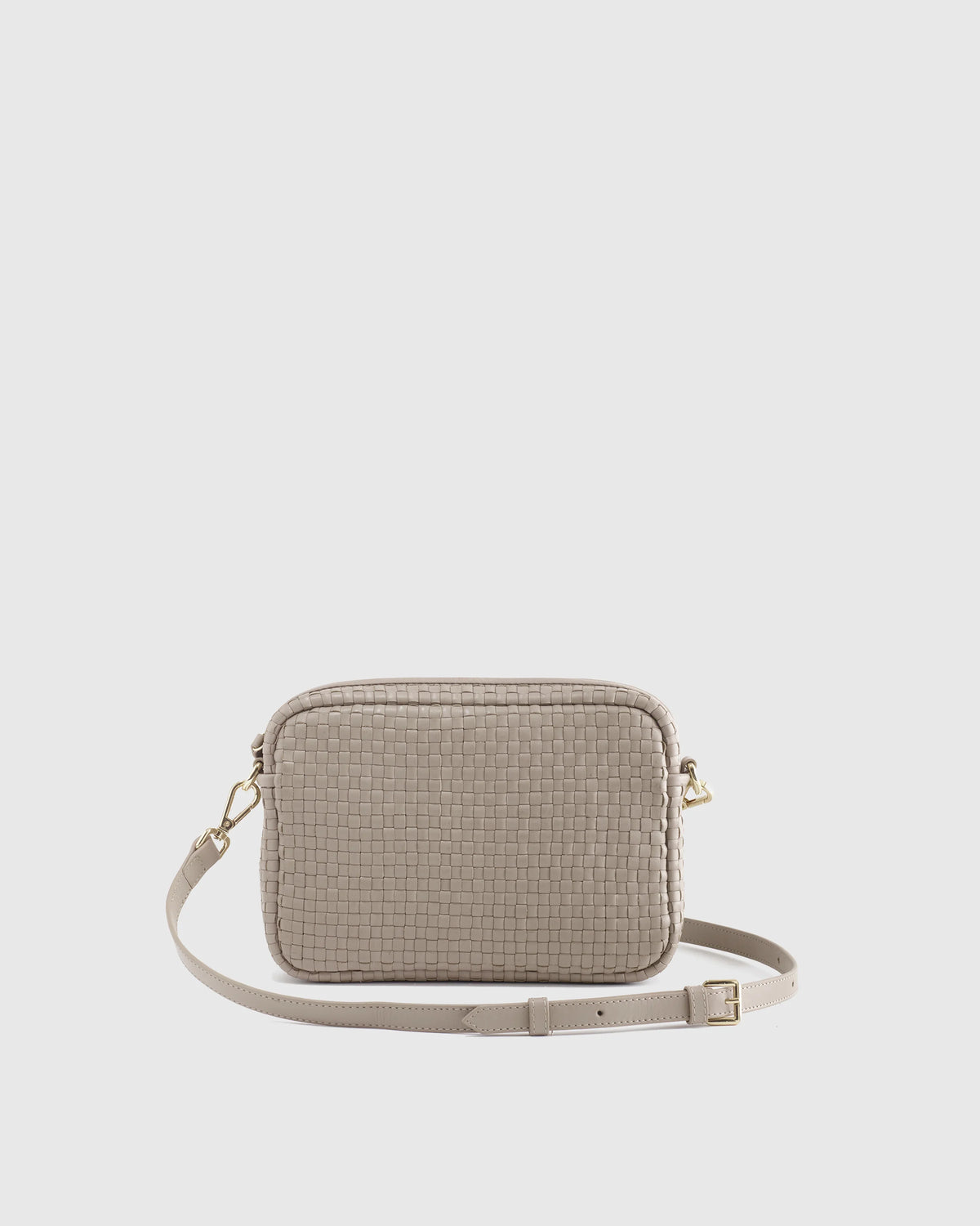 Italian Leather Handwoven Crossbody - One Size / Cognac