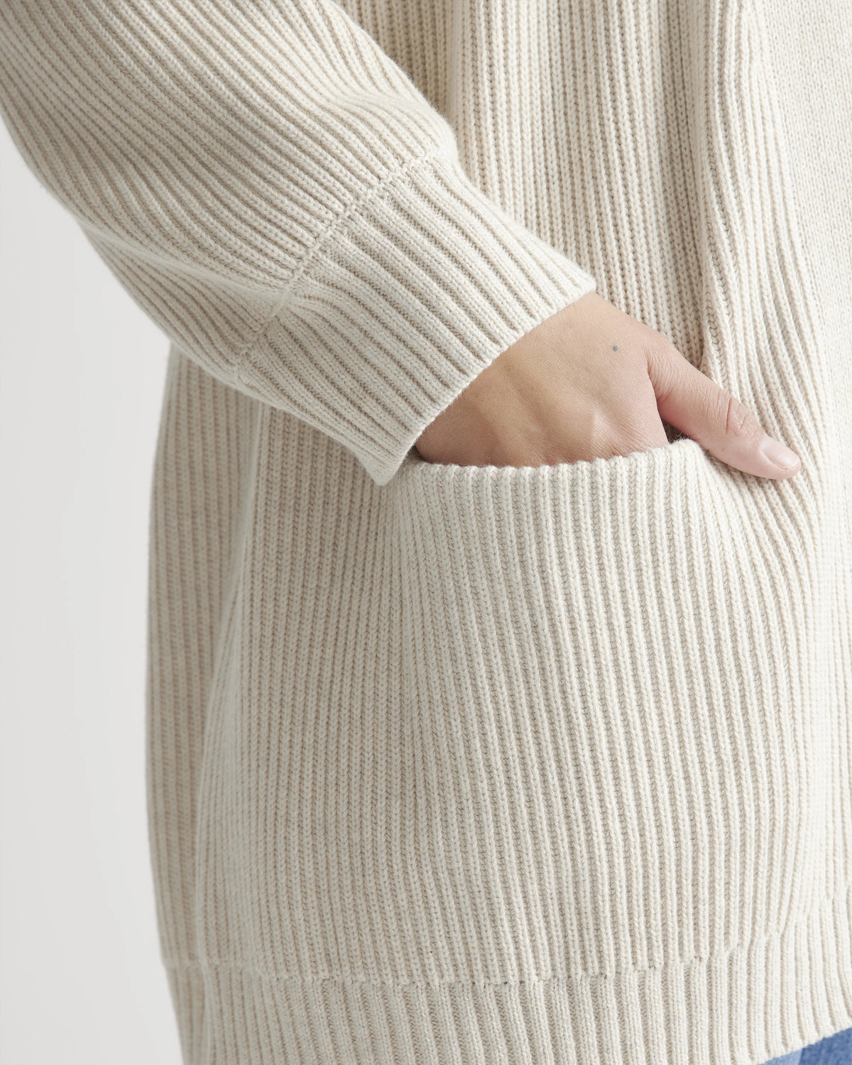 100% Organic Cotton Oversized Cardigan - XS / Camel