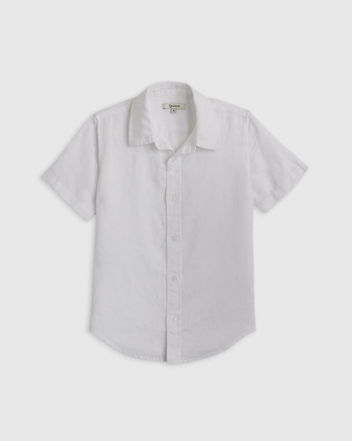 100% European Linen Short Sleeve Shirt - 6 / Flax