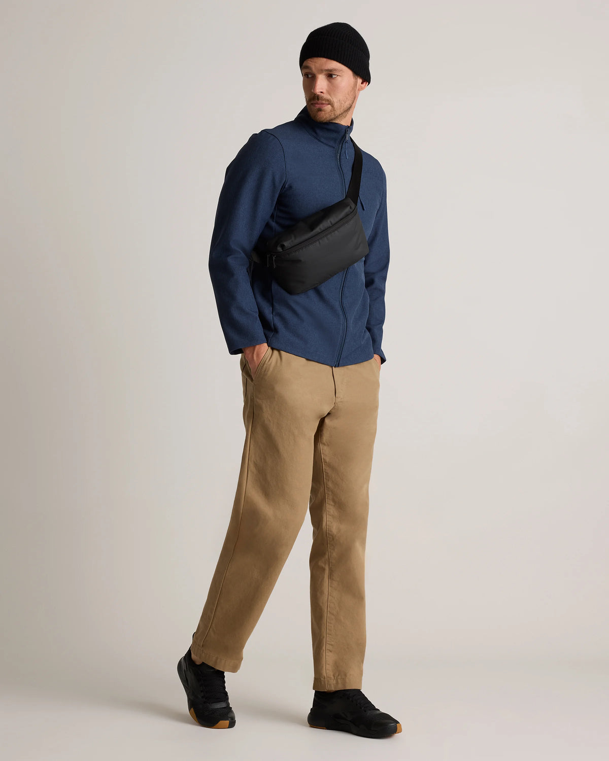 Softshell Fleece-Lined Full-Zip Jacket - S / Heather Shady Charcoal