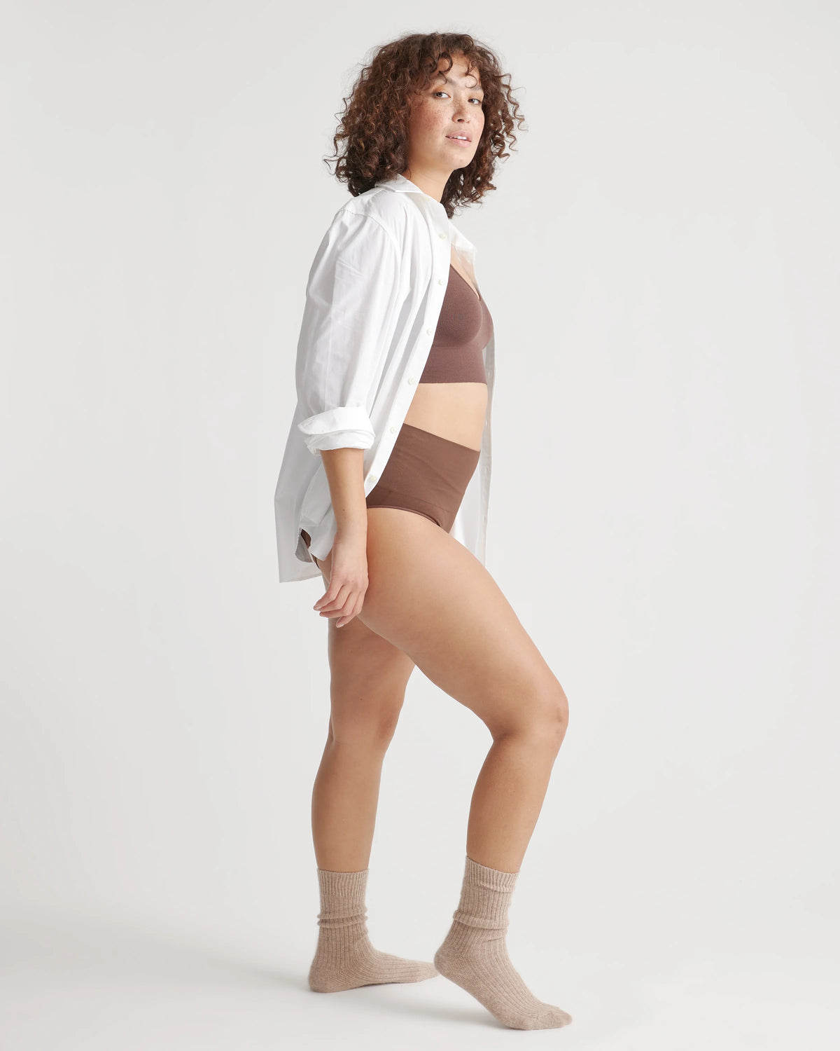 Shaping High-Waisted Brief (3-Pack) - XS / Cocoa