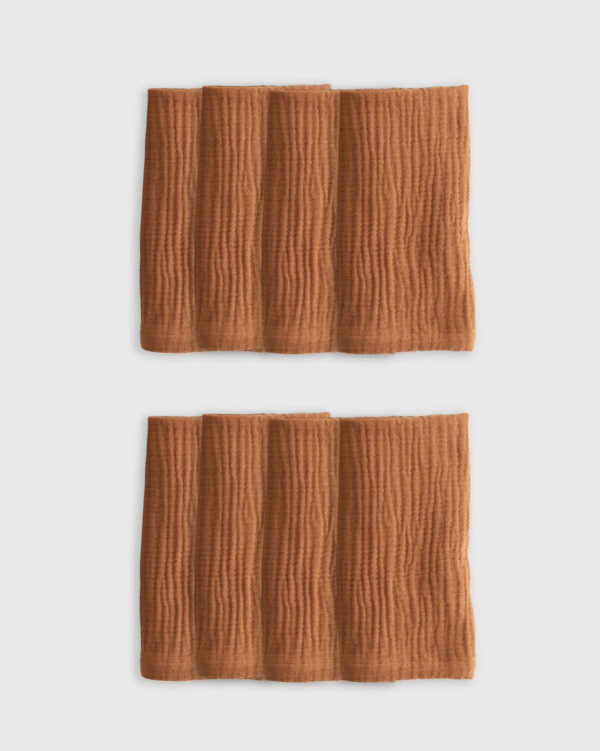 Organic Cotton Gauze Napkins (Set of 8) - One Size / Chocolate