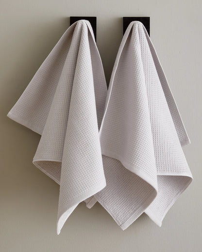 Turkish Waffle Terry Bath Sheet Bundle - One Size / White
