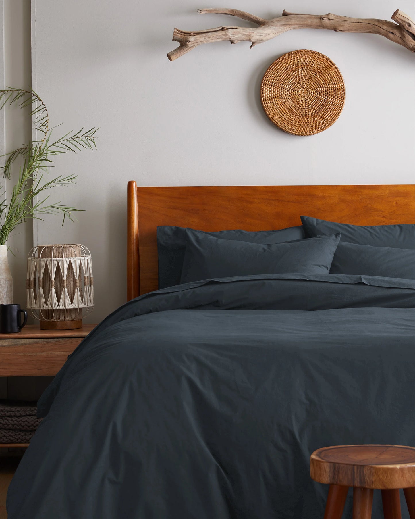 Organic Brushed Cotton Sham Set - Standard / Toffee