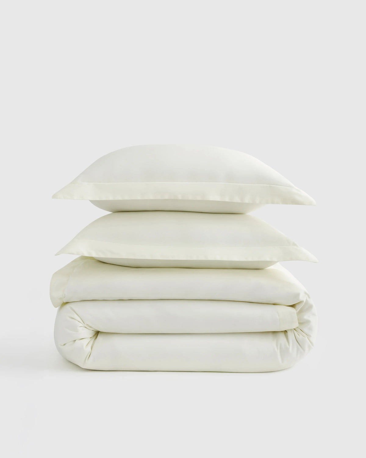 Signature Giza Cotton Sateen Duvet Cover Set - Twin / Sand