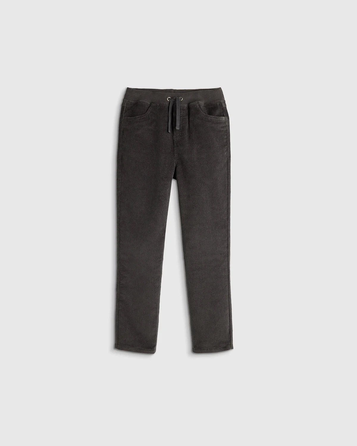 Organic Cotton Stretch Corduroy Pull-on Pant - 2T / Dark Coal