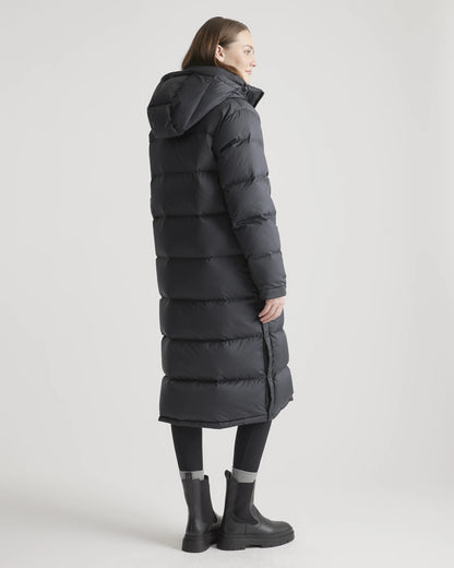 Responsible Down Long Puffer Jacket - XS / Black