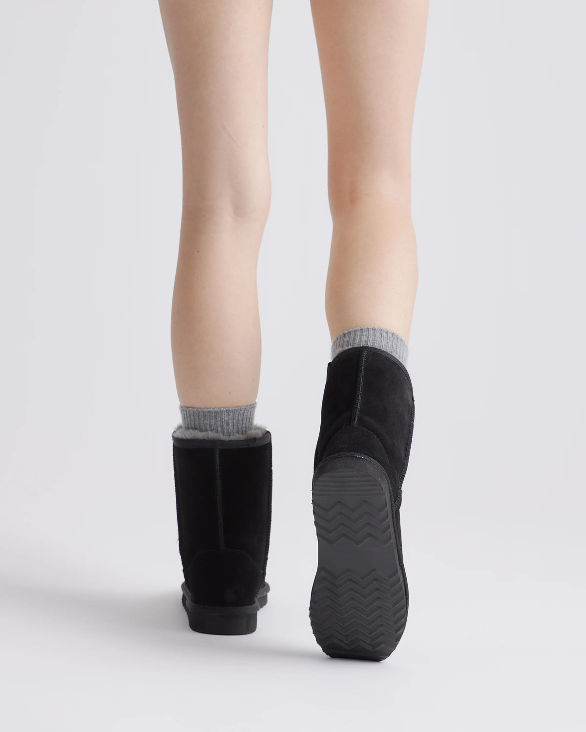 Australian Shearling Mid-Calf Boot - 6 / True Black