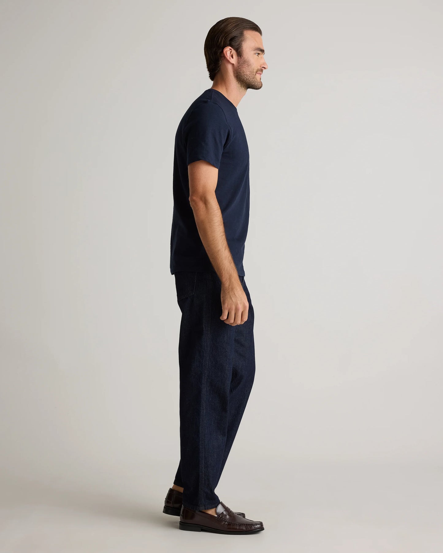 100% Organic Cotton Slub Pocket Tee - S / Bold Black