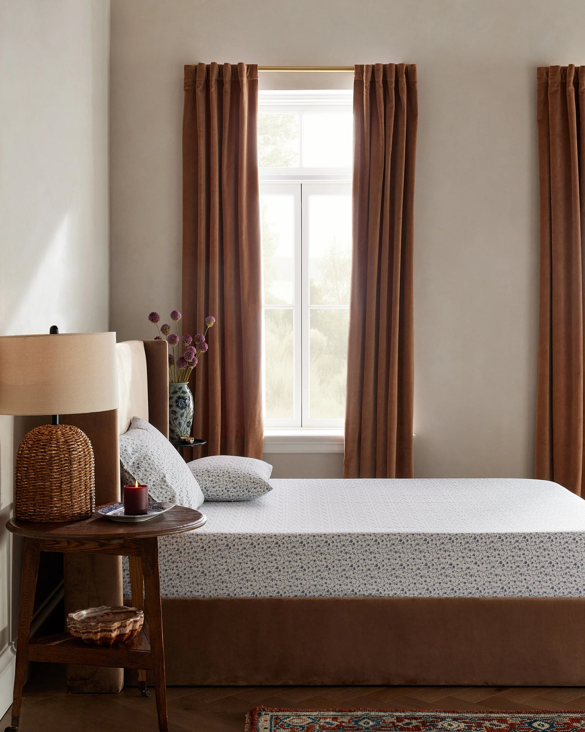 Organic Crisp Percale Fitted Sheet Set - Twin / Espresso