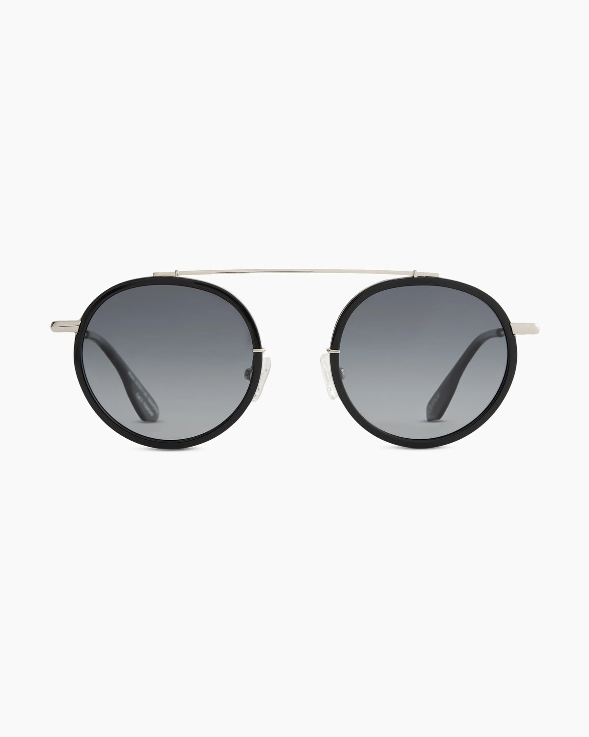 Miami Polarized Stainless Steel Sunglasses - Standard / Gold/Clear with Green gradient lens