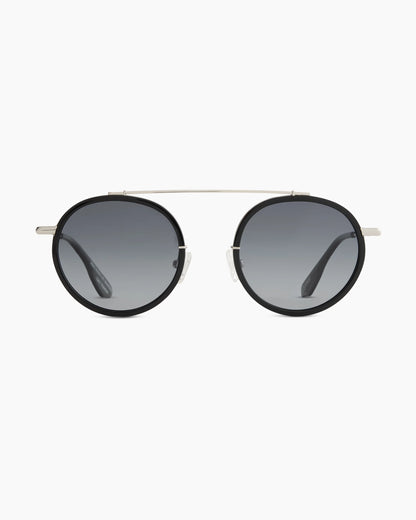Miami Polarized Stainless Steel Sunglasses - Standard / Gold/Clear with Green gradient lens