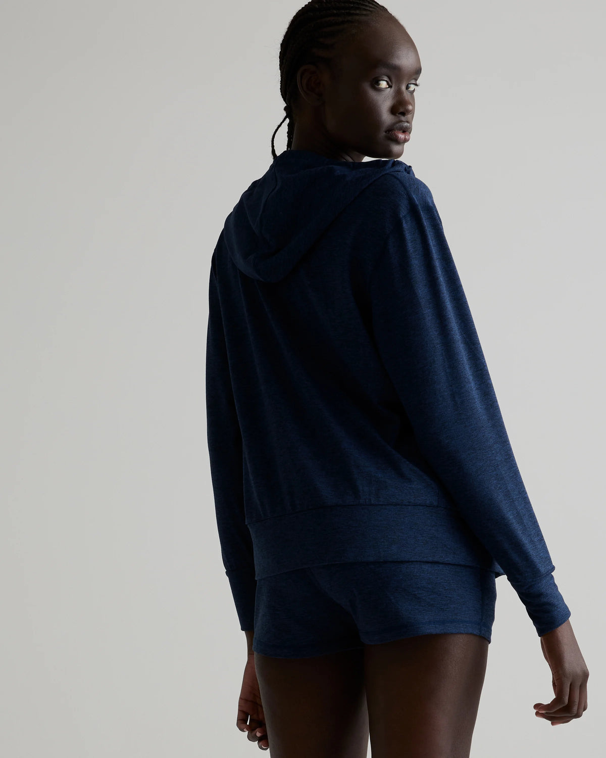 Flowknit Full-Zip Hoodie - XS / Heather Deep Navy