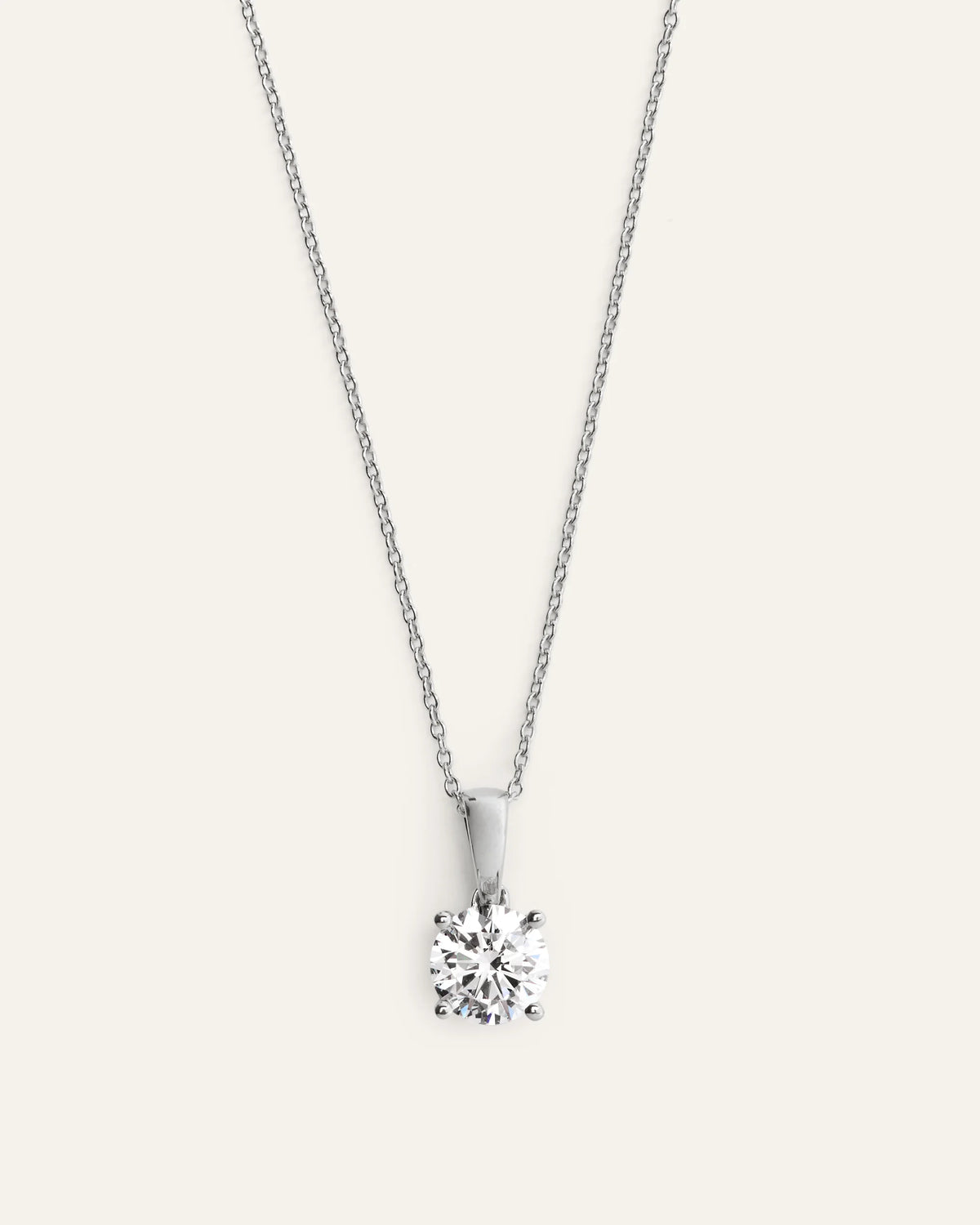 14k Gold Lab Grown Diamond Solitaire Pendant - 1ct - One Size / Yellow Gold