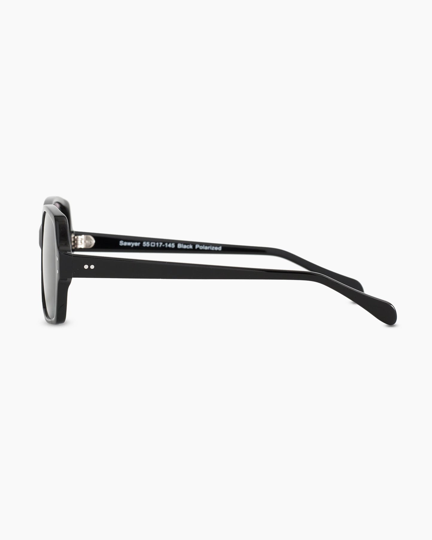Sawyer Polarized Acetate Sunglasses - One Size / Black with Grey lens