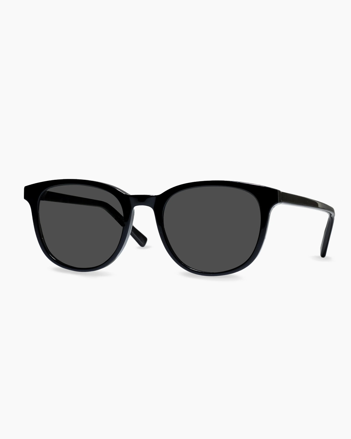 Charlie Polarized Acetate Sunglasses - Standard / Clear with Grey lens