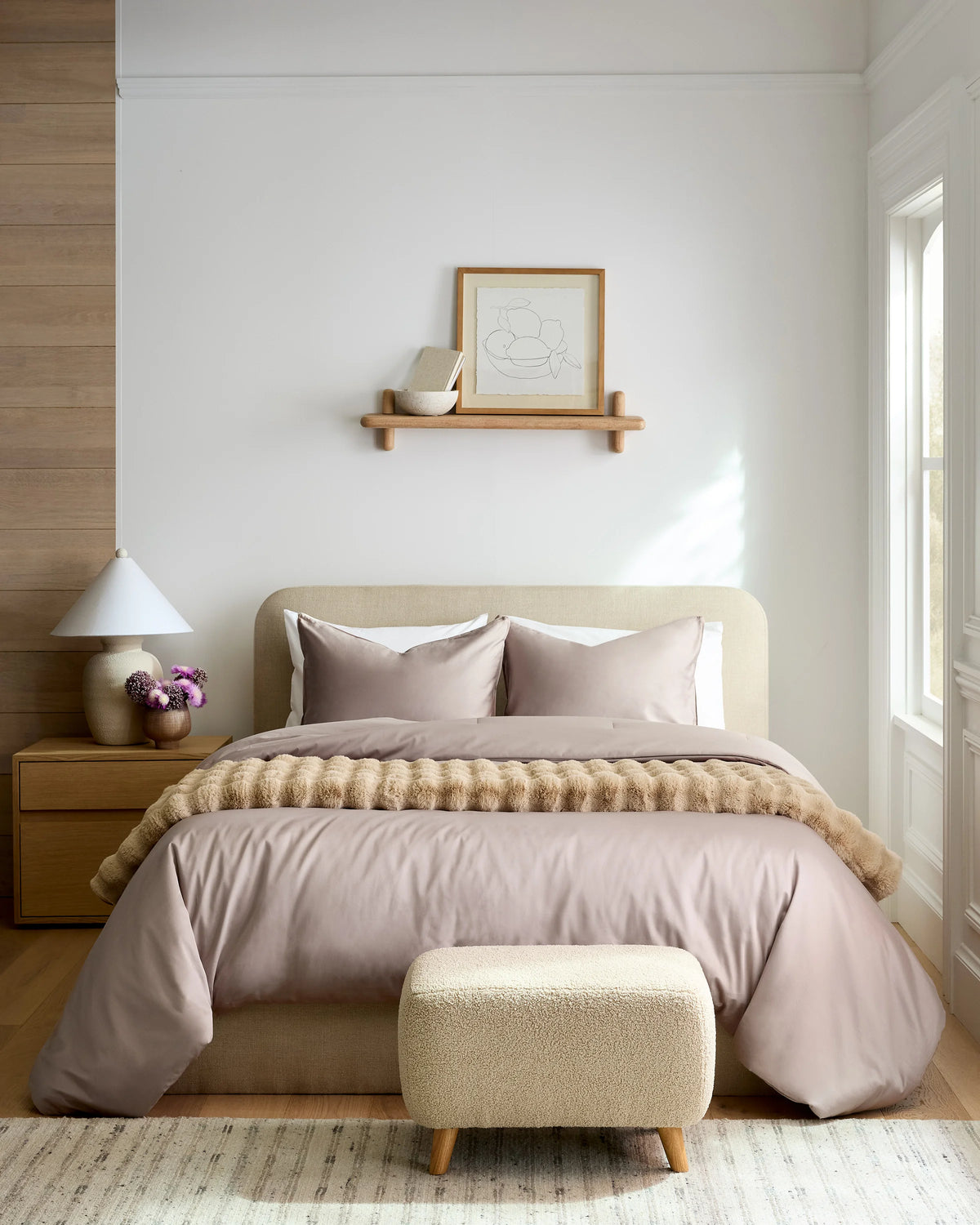 Organic Cotton Sateen Comforter Set - Twin / White