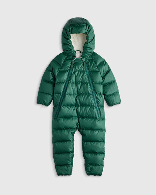 Heavyweight Down Puffer Bunting - 3-6M / Dark Green