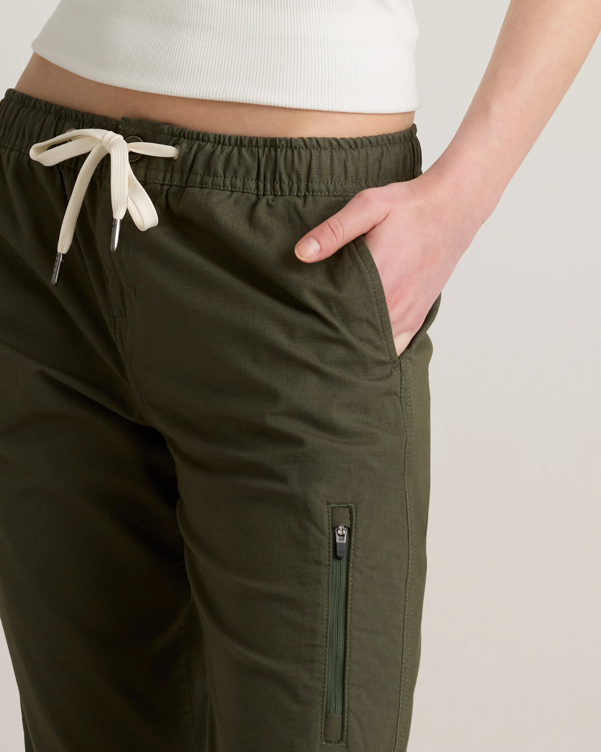 Organic Stretch Ripstop Straight Pants - XS / Steel